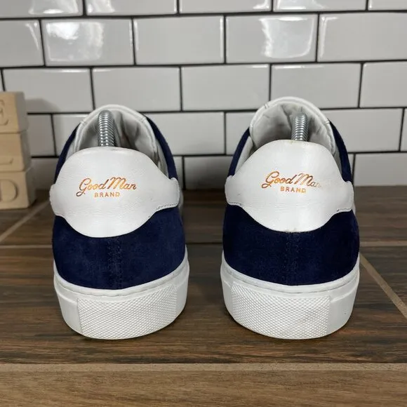 Good Man Brand Legend Mens Size 10.5 Shoes Blue Suede Russell Wilson Sneakers