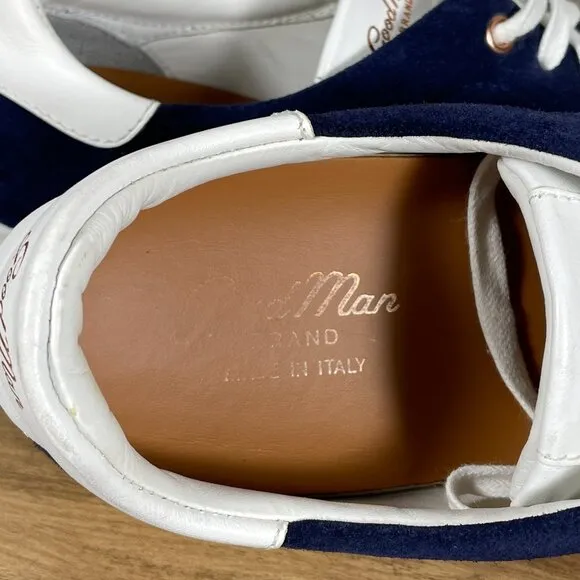 Good Man Brand Legend Mens Size 10.5 Shoes Blue Suede Russell Wilson Sneakers