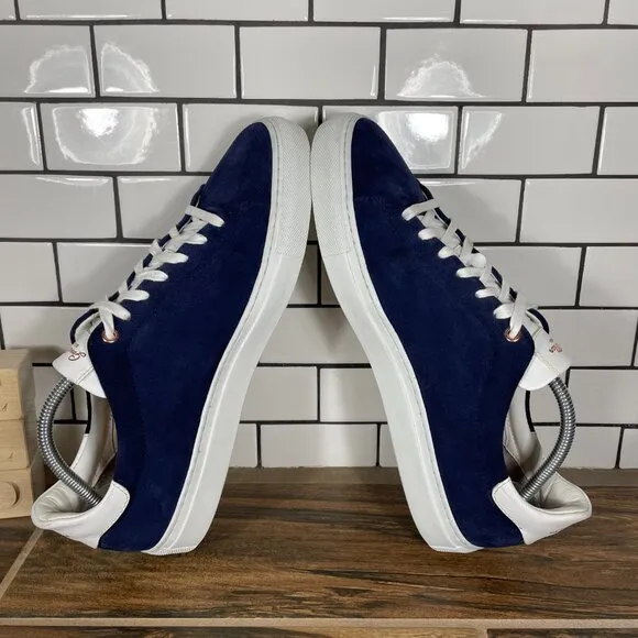 Good Man Brand Legend Mens Size 10.5 Shoes Blue Suede Russell Wilson Sneakers
