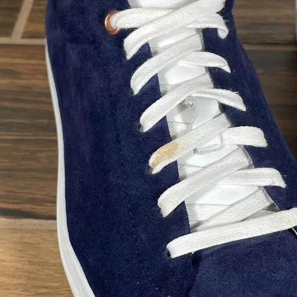 Good Man Brand Legend Mens Size 10.5 Shoes Blue Suede Russell Wilson Sneakers