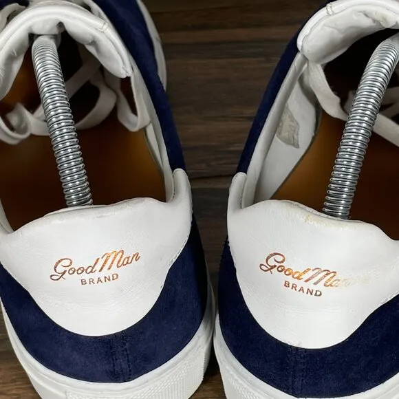 Good Man Brand Legend Mens Size 10.5 Shoes Blue Suede Russell Wilson Sneakers