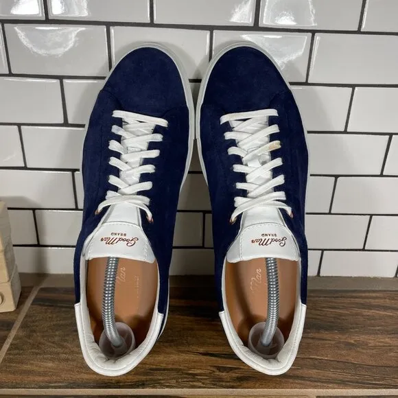 Good Man Brand Legend Mens Size 10.5 Shoes Blue Suede Russell Wilson Sneakers