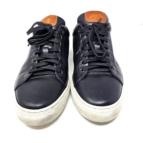 Goodman Brand Men's Shoes Legend Z Lo Sneaker Size 11.5 Black‎ Leather Italy.
