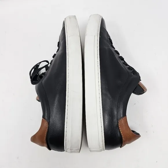 Goodman Brand Men's Shoes Legend Z Lo Sneaker Size 11.5 Black‎ Leather Italy.