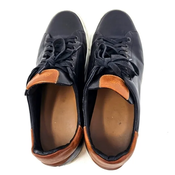 Goodman Brand Men's Shoes Legend Z Lo Sneaker Size 11.5 Black‎ Leather Italy.