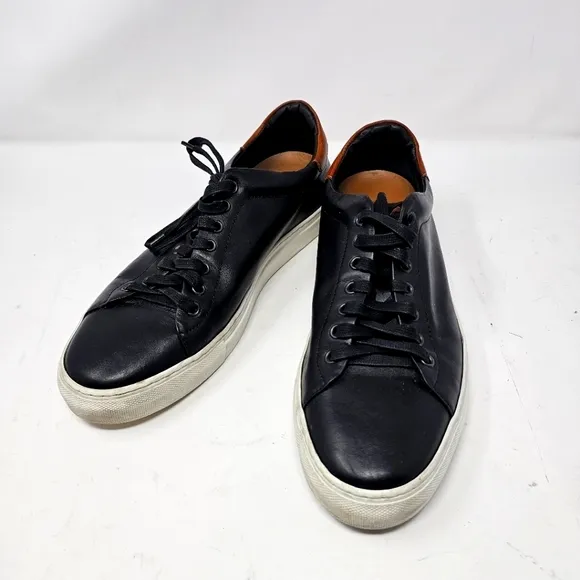 Goodman Brand Men's Shoes Legend Z Lo Sneaker Size 11.5 Black‎ Leather Italy.