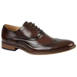 Goor Boys 5 Eyelet Brogue Oxford Shoes / Brown