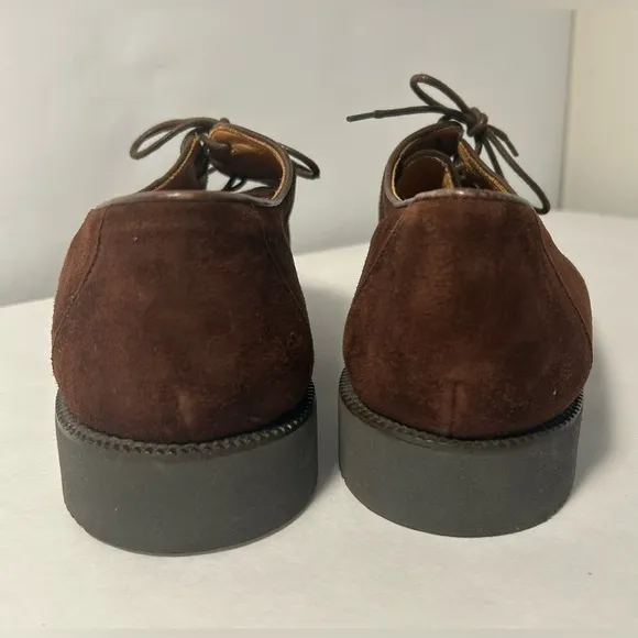 Gorgeous Italian Men’s Shoes Size 11 | Brown Suede with Raised Lines
