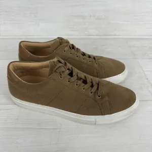 Greats Brooklyn The Royale Mens Sneakers Shoes Size 9 Brown Sueded Fabric Italy
