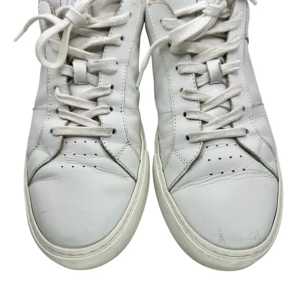 Greats | Men | Royale Classic Casual Minimal White Leather Sneakers | Size 11.5
