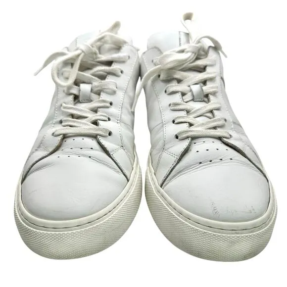 Greats | Men | Royale Classic Casual Minimal White Leather Sneakers | Size 11.5