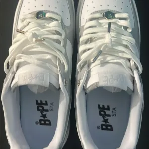 grey pre-owned bapestas without box