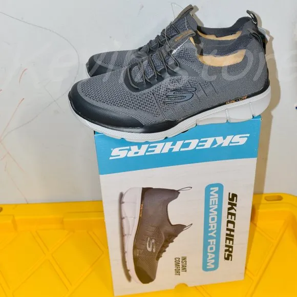 Grey Skechers men Athletic shoes