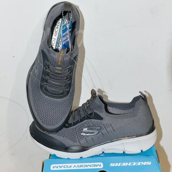 Grey Skechers men Athletic shoes
