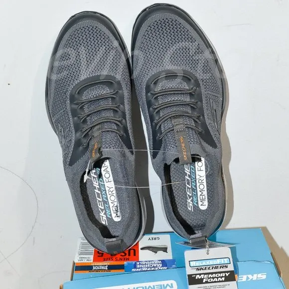 Grey Skechers men Athletic shoes