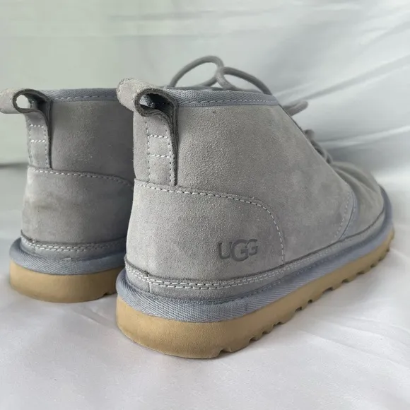 Grey UGG lace up ankle boots