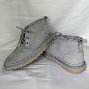 Grey UGG lace up ankle boots