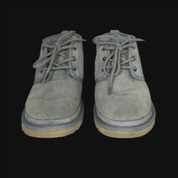 Grey UGG lace up ankle boots