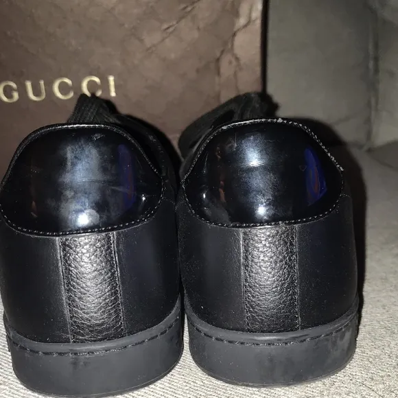 Gucci Black and Red Signature Stripe Sneakers