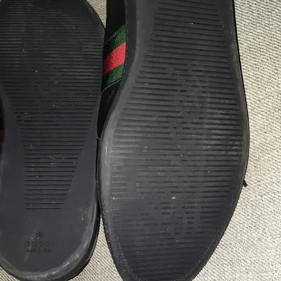 Gucci Black and Red Signature Stripe Sneakers