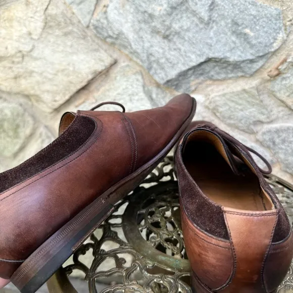 Gucci Brown Leather Derby Dress Shoes men’s 8.5