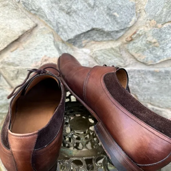 Gucci Brown Leather Derby Dress Shoes men’s 8.5