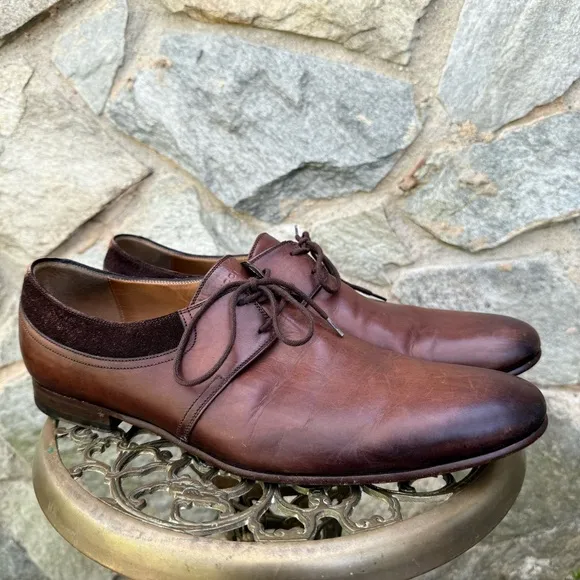 Gucci Brown Leather Derby Dress Shoes men’s 8.5