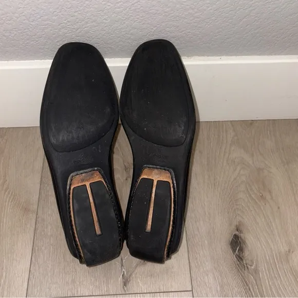 Gucci Choc Black Leather Gold Horsebit Driving Loafers US 9.5 D Men’s 117708