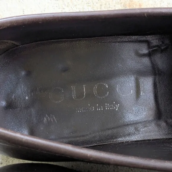 Gucci Horsebit Loafers Brown Leather 10.5 D Men Snaffle Dress Shoes