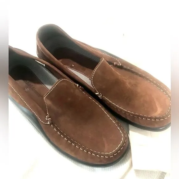 Hammacher Schlemmer Shoes Loafers Brown Leader  Confort Portugal Men 13.5