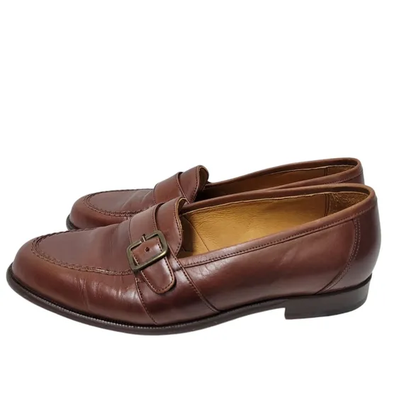Harold Powell Park Men's Loafers Dress Shoes Size 8.5M Handcrafted In Brazil