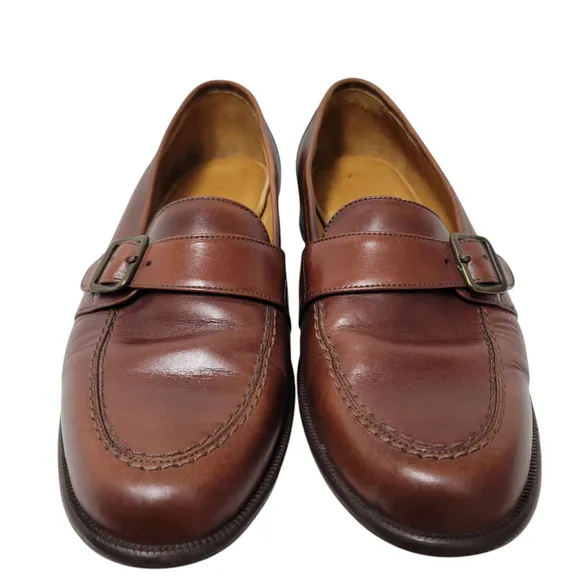 Harold Powell Park Men's Loafers Dress Shoes Size 8.5M Handcrafted In Brazil