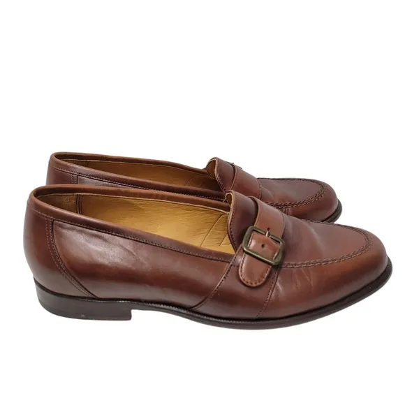 Harold Powell Park Men's Loafers Dress Shoes Size 8.5M Handcrafted In Brazil