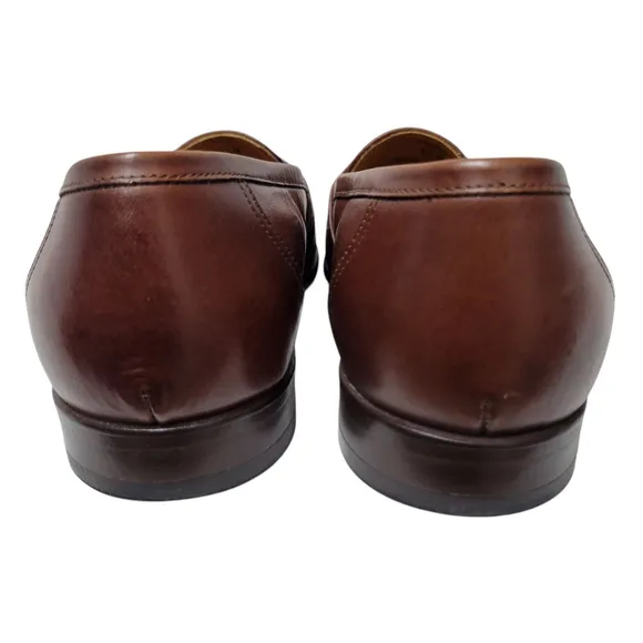 Harold Powell Park Men's Loafers Dress Shoes Size 8.5M Handcrafted In Brazil