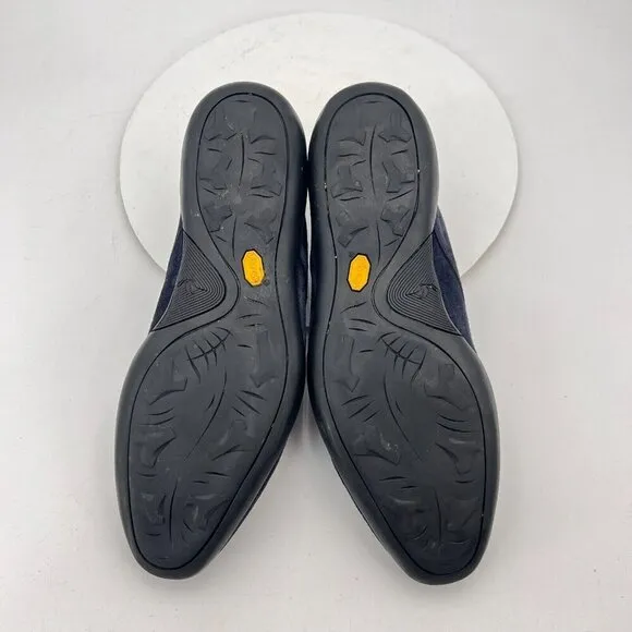 Harrys of London Men Size 9.5 Blue Navy Suede Vibram Sole Ankle Chukka Boot
