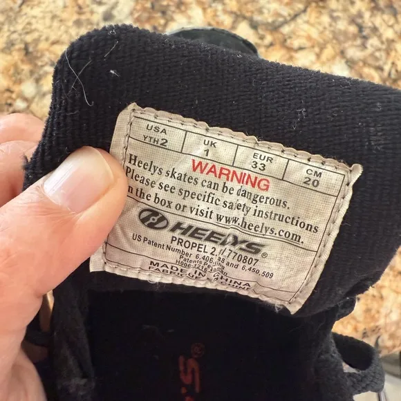 Heelys Black and Red Kids Shoes