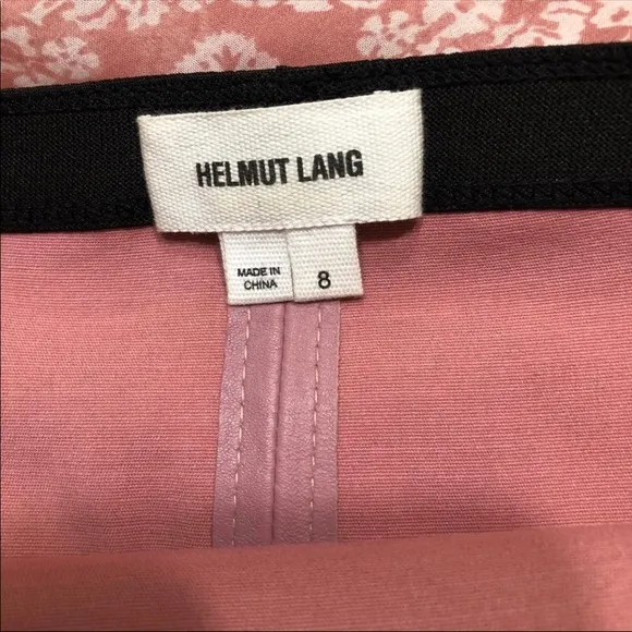 Helmut Lang Pink Plonge Leather Skirt 8