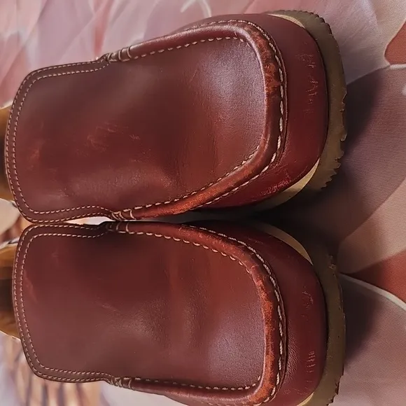 Hermes Paris Brown Leather Loafers Size 36.5 Women