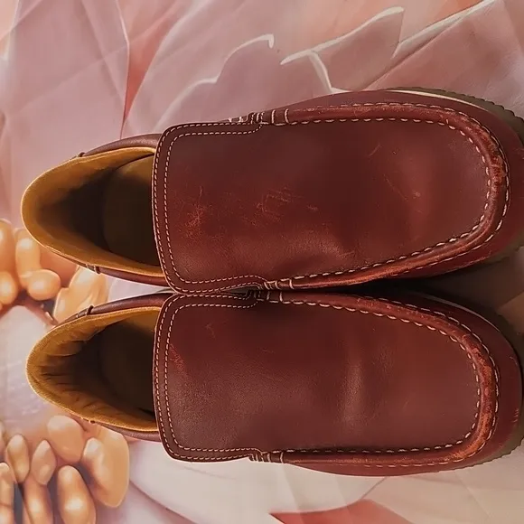 Hermes Paris Brown Leather Loafers Size 36.5 Women