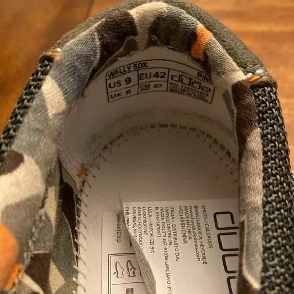 Hey Dude Men's Wally Kite Musk Shoes 110063136 men’s size 9
