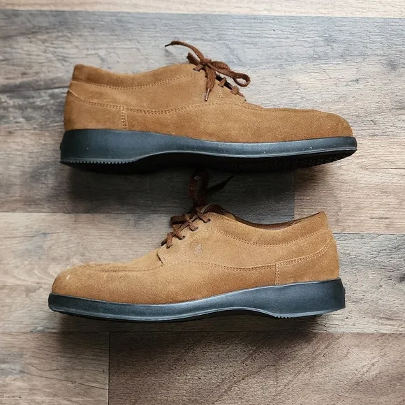 Hogan Italian size 40 Unisex Men's Size 7‎ Women's Size 9.5 Brown Suede Shoes