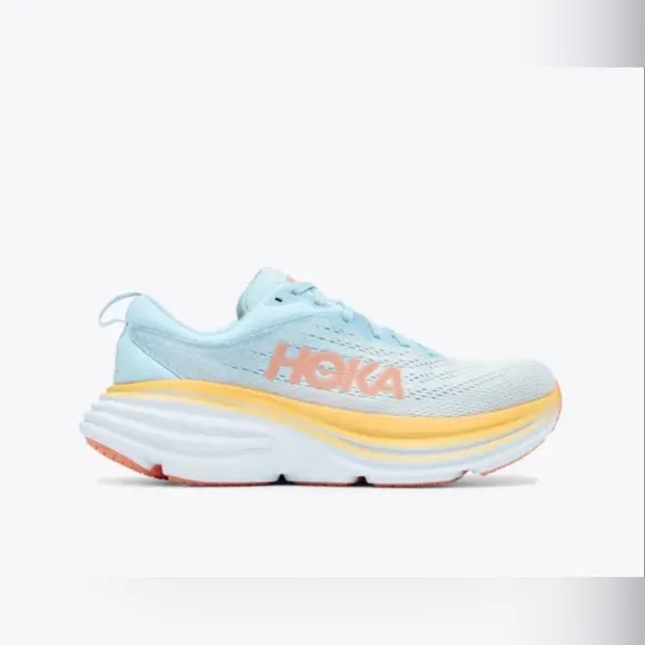 Hoka Bondi 8 Women’s sneaker in Summer Song / Country Air sz 7.5 Regular