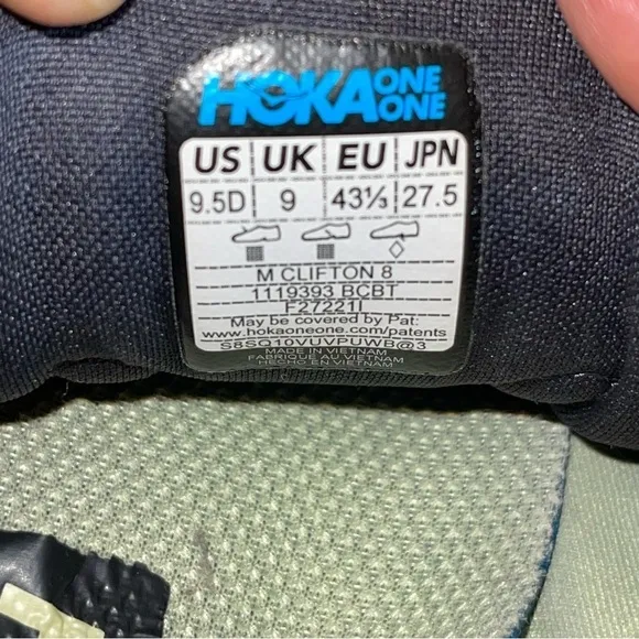 Hoka Clifton 6 One One Men Shoes Size 9.5