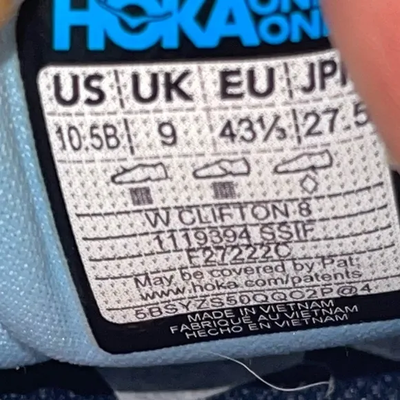 Hoka Clifton 8 One One Men Shoes Size 10,5