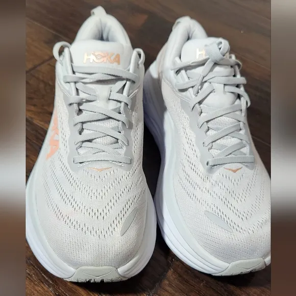 Hoka One One Bondi 8 Women's Harbor Mist, Lunar Rock 1127952 HMLR. Size 11 D. Li