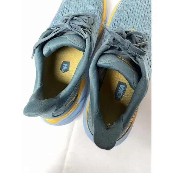 HOKA‎ ONE ONE Clifton 8 Running Sneakers in Goblin Blue Men's 9.5D EUC