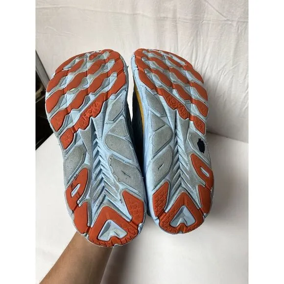 HOKA‎ ONE ONE Clifton 8 Running Sneakers in Goblin Blue Men's 9.5D EUC