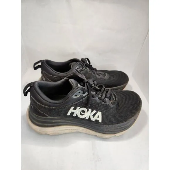 Hoka One One Gaviota 5 Men's Black Running Shoes – Lightweight Comfort, Size 9B