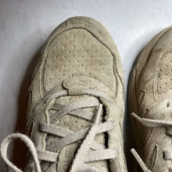 Hoka One One U‎ Clifton L Suede Sand Beige Sneakers 1122571-SSDD Shoes W10 M9