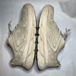Hoka One One U‎ Clifton L Suede Sand Beige Sneakers 1122571-SSDD Shoes W10 M9